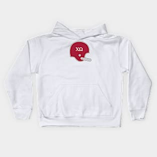 Alabama Chi Omega Retro Helmet Kids Hoodie